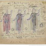 [Esther princesse d'Israël : seize maquettes de costumes / par René Piot] Auteur : Piot, René (1866-1934). Dessinateur. 1925, Bibliothèque nationale de France, MUELLE-7 (ESTHER PRINCESSE D''ISRAEL). Source : https://bit.ly/2HnhHHQ